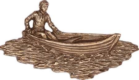Man in a boat h = 9, b = 15 cm