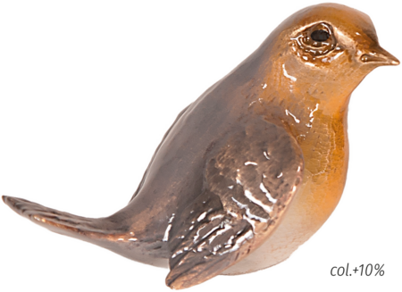 Bird, detached h = 5,5cm, 8 x 5,5 cm - Image 2