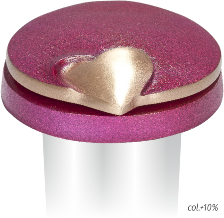 Vase escamotable avec couvercle avec coeur intérieur et tube protectrice h = – Image 2