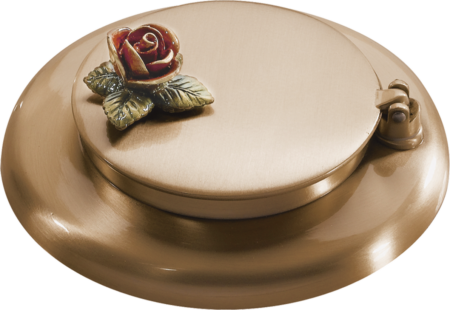 Vasenkranz mit Klappdeckel Einsatz und Aussenbehälter