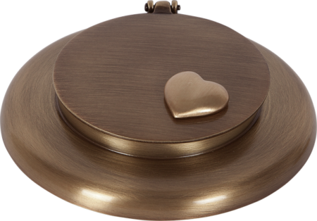 Vase escamotable avec couvercle avec coeur intérieur et tube protectrice d = – Image 4