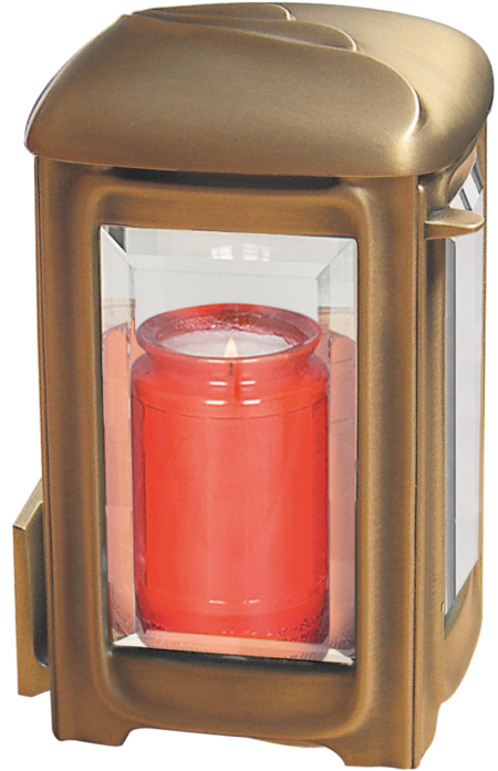 Wall lantern with cristal-glas h = 20 x 10 x 10 cm