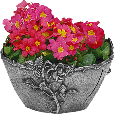 Coupe avec rose avec réservoir d'eau h = 21cm, d = 35 cm – Image 2