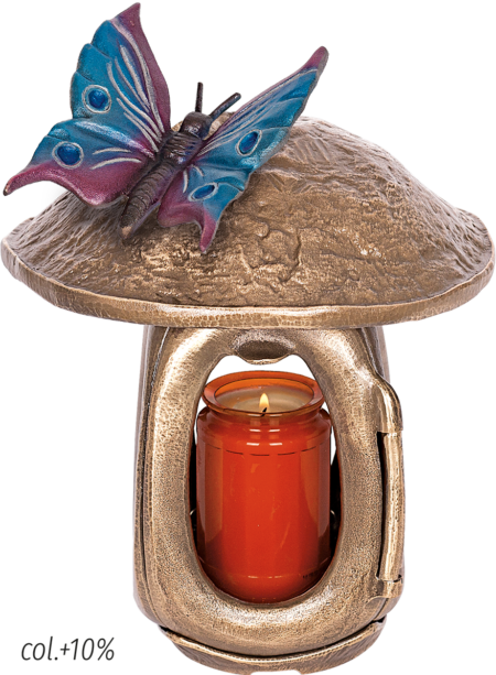 Lantern with butterfly 27 x 21 x 21 cm - Image 2