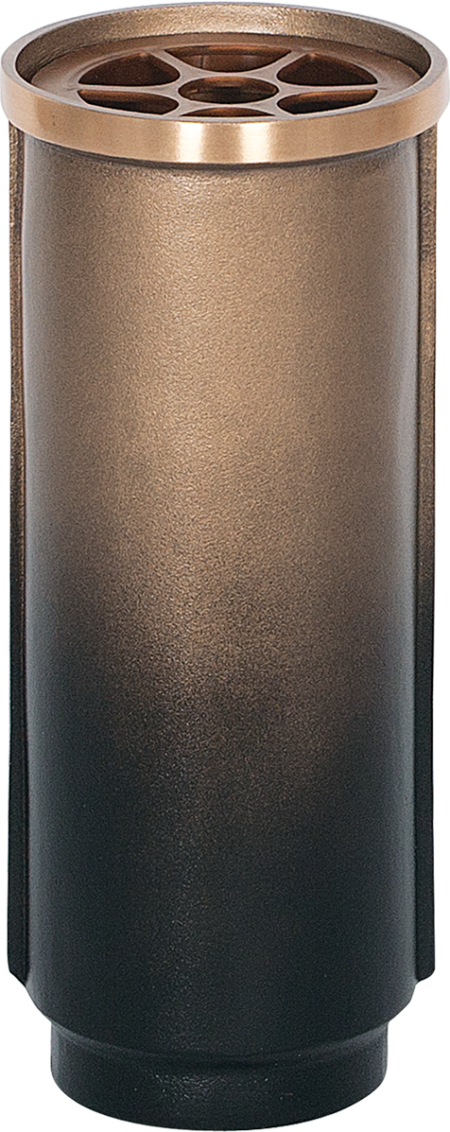 Vaas h = 23 cm d = 10 cm Patina: oben hell, unten dunkel