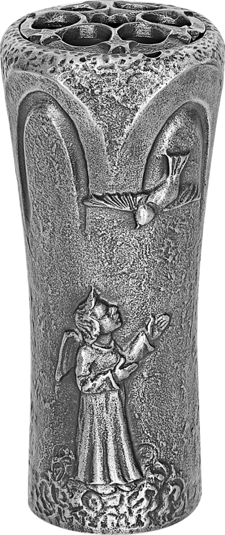 Vase mit Engel und Taube – Bild 2