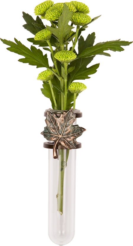 Wall vase h=13 cm, d=3,7 cm K A R B bronzebraun oder coloriert - Image 2