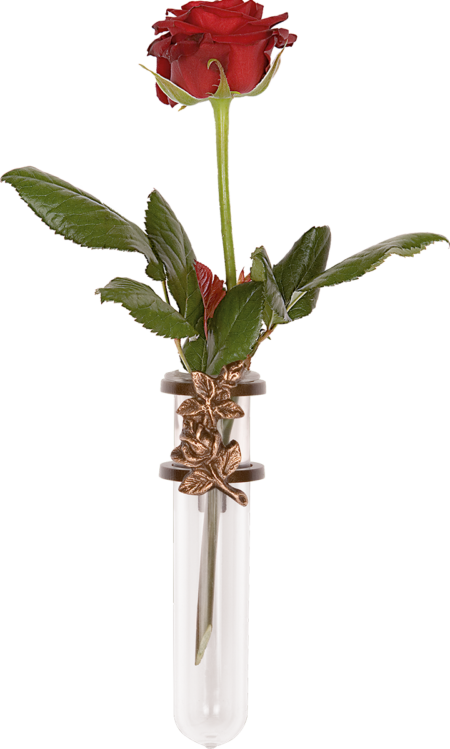 Wall vase h=13 cm, d=3,7 cm K A R B bronzebraun oder coloriert - Image 4