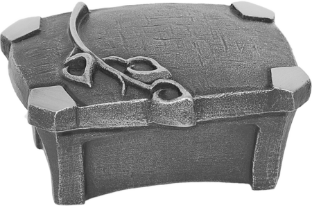 Holy water font with leaves h = 7 cm, 12 x 8 cm - Image 2