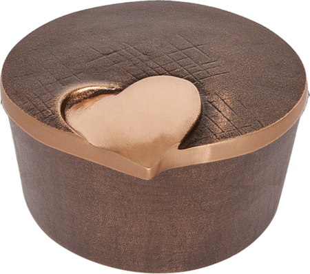 Bénitier avec coeur h = 6cm, d = 11 cm