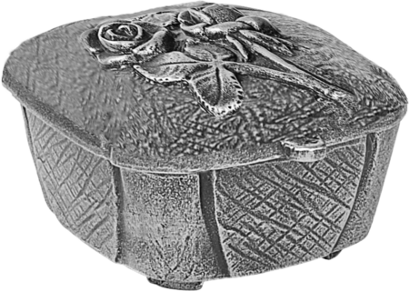 Holy water font with rose h = 8 cm, 12 x 12 cm - Image 2