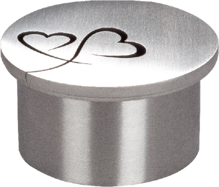 Holy water font with double heart h = 6 cm, d= 11 cm
