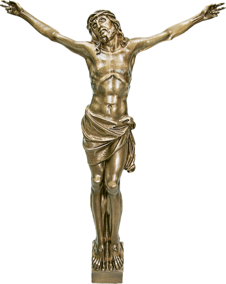 Corps de Christ ronde bosse 85 x 70 cm