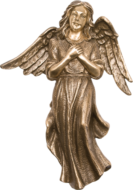 Zittende angel volplastisch h = 26 cm, 19 x 13 cm