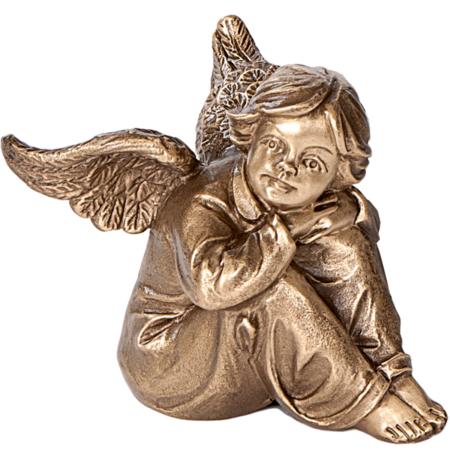 Zittende angel volplastisch h = 9 cm, 10 x 8 cm