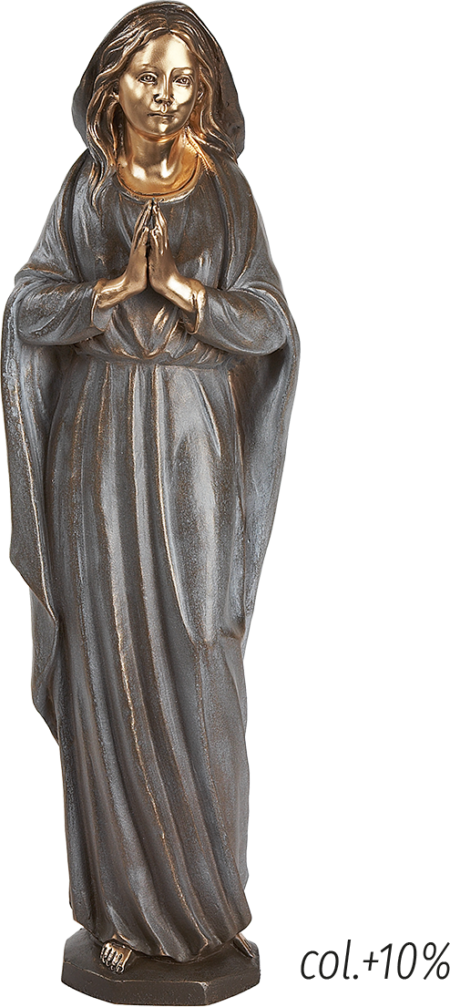 Madonna fully-sculpted h = 63 cm, 19 x 15 cm