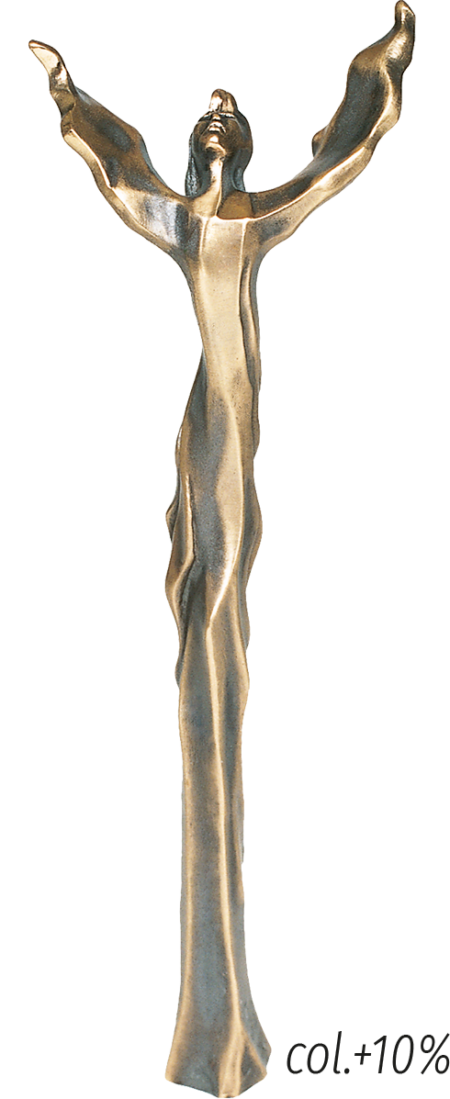 Engel, volplastisch h = 35 cm, 12 x 5 cm