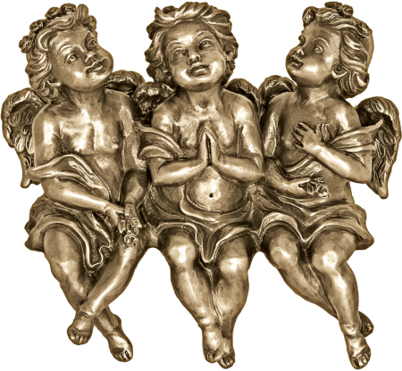 Groupe de 3 anges, détaché h = 20 cm, b = 22 cm NUR SOLANGE DER VORRAT REICHT