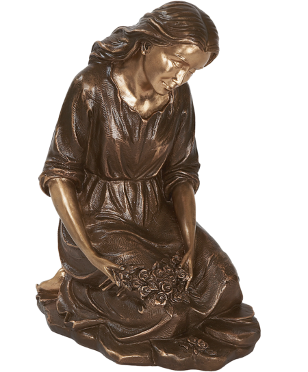 Kneeling lady fully sculpted h=40 cm, b=20 cm, t=30 cm NUR SOLANGE DER VORRA