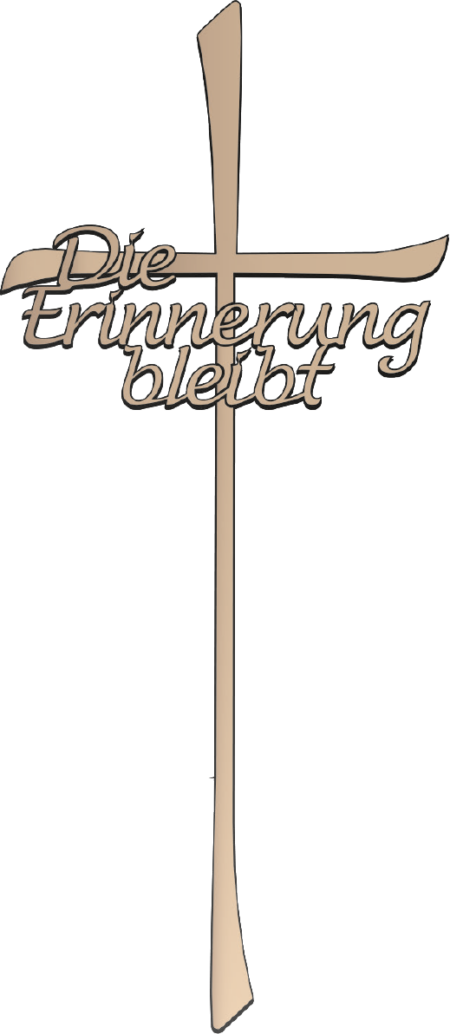 Kruis met tekst 30 x 13 cm