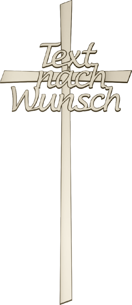 Croix avec texte au choix 30 x 13 cm Textrichtung: waagerecht mit aufmontier – Image 2