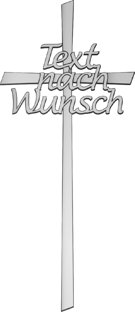 Croix avec texte au choix 30 x 13 cm Textrichtung: waagerecht mit aufmontier – Image 3