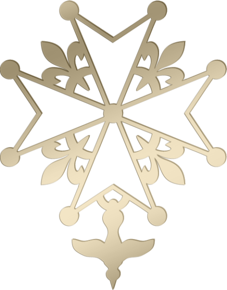 Hugenotenkruis 17 x 13 cm