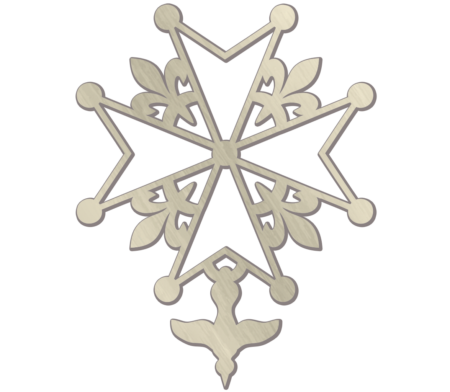 Hugenotenkruis 17 x 13 cm - Afbeelding 2