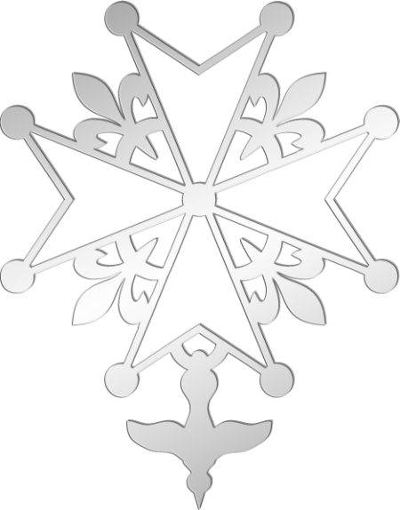Hugenotenkruis 17 x 13 cm - Afbeelding 3