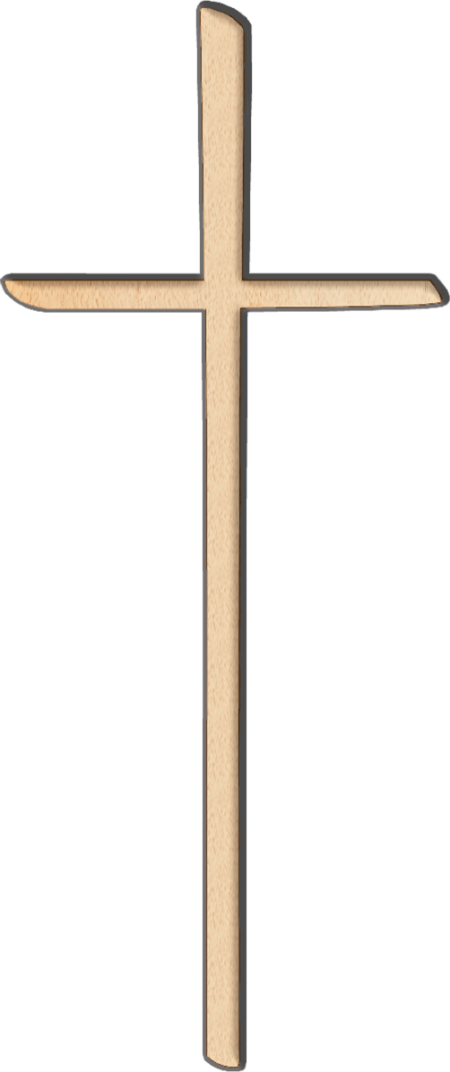 Croix avec phase périphérique 10 x 5 cm
