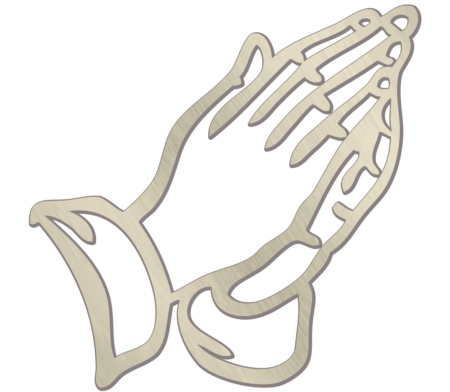 Praying hands left 10 x 7 cm - Image 2