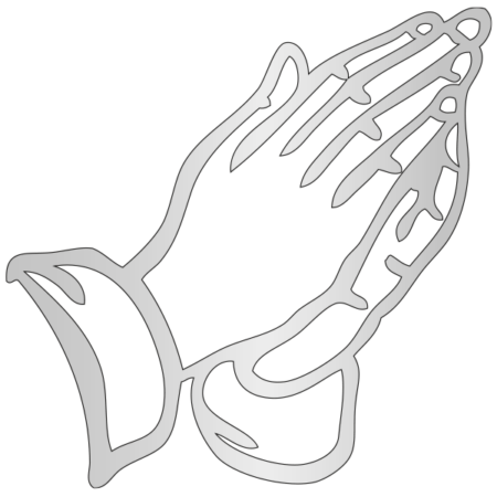 Praying hands left 10 x 7 cm - Image 3