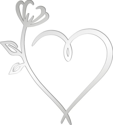 Herz mit Blume – Bild 3