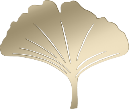 Ginkgo-leaf 7 x 8 cm
