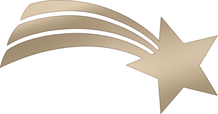 Étoile filante 7 x 15 cm