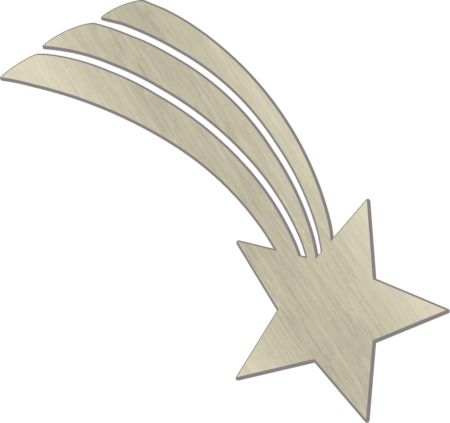 Étoile filante 7 x 15 cm – Image 2