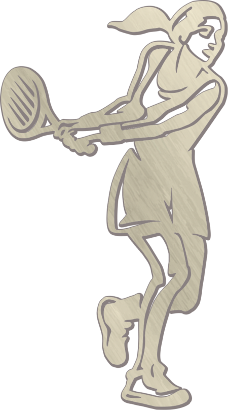 Joueuse de tennis 12 x 7 cm – Image 2