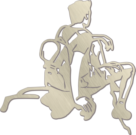 Sitting hiker 15 x 15 cm - Image 2