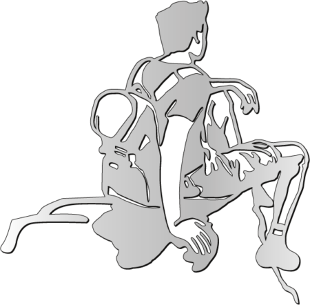 Sitting hiker 15 x 15 cm - Image 3
