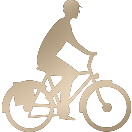 Cyclist 11 x 11 cm