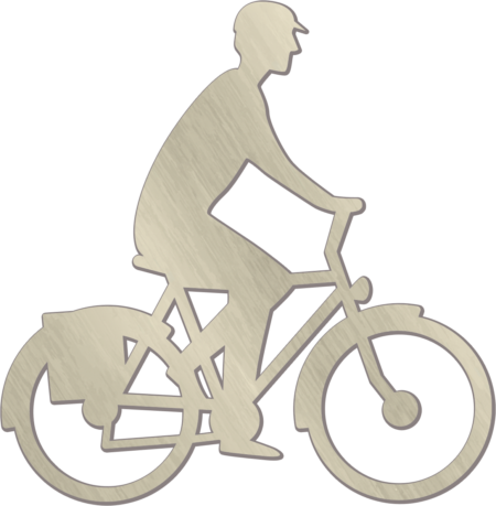 Cyclist 11 x 11 cm - Image 2