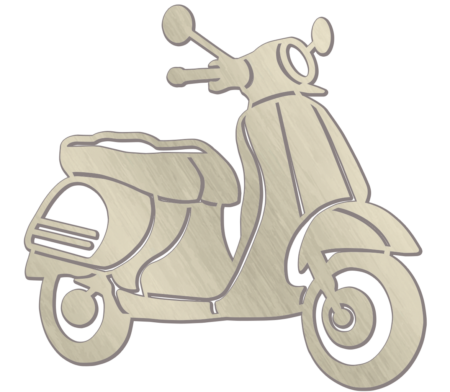 Scooter 12 x 11 cm - Afbeelding 2