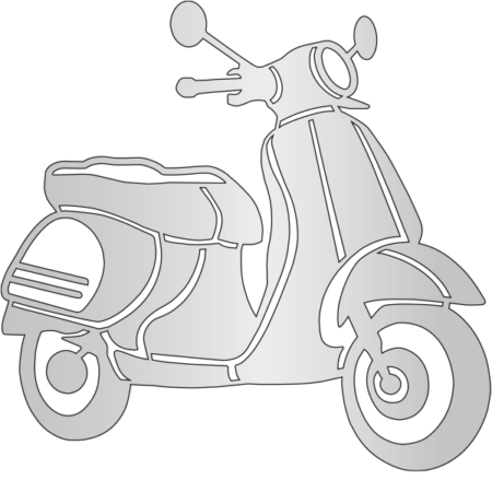 Scooter 12 x 11 cm - Afbeelding 3