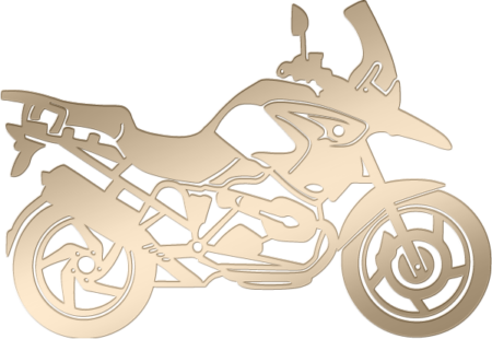 Motorfiets 10 x 15 cm
