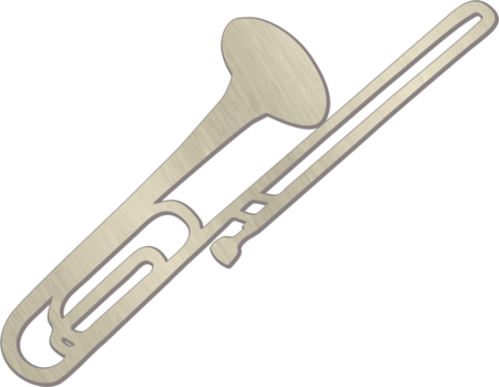 Trombone 10 x 3 cm