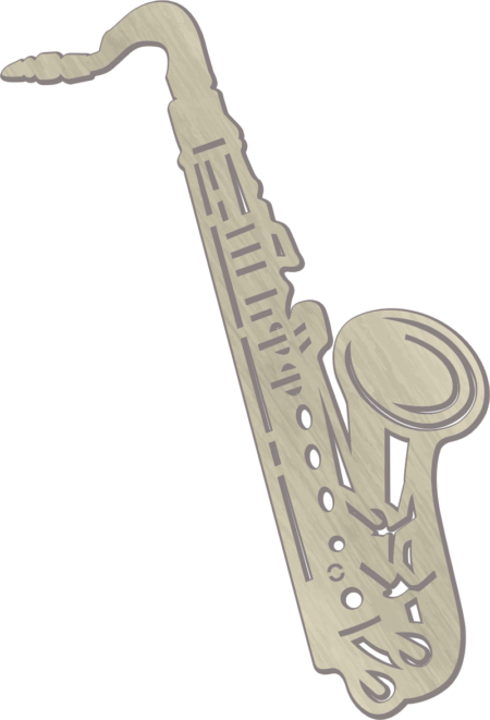Saxofoon 13 x 4 cm - Afbeelding 2
