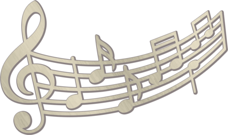 Muzieklijn 7 x 13 cm - Afbeelding 2