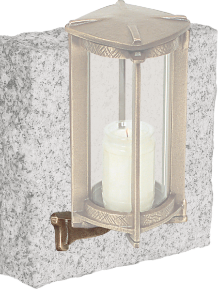 Wandhalter zum Verschweißen nur mit Lampe oder Vase lieferbar.