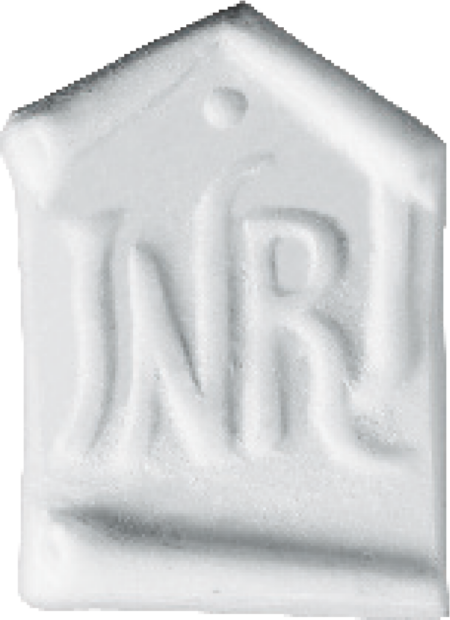 INRI 2,7 x 2 cm Marmorguss weiß – Image 2