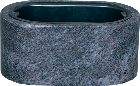 Granite-plantingbowl ARUBA h = 12 cm, 30 x 20 cm + No. 76240 - Image 3